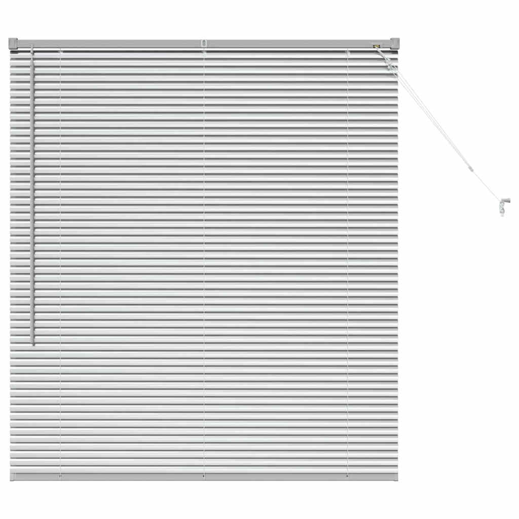 vidaXL Jaluzea pentru Fereastră cu perdele Manual Argintiu Aluminiu