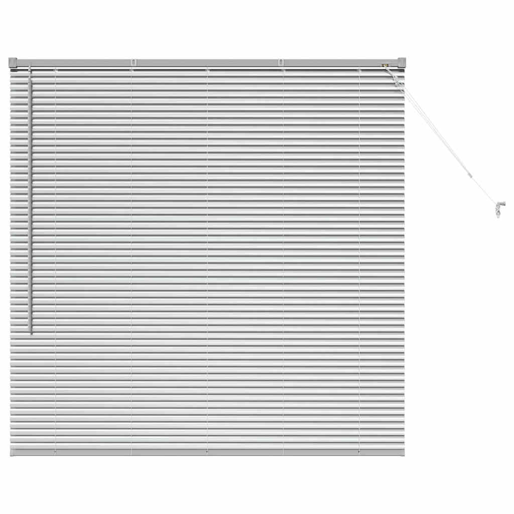 vidaXL Jaluzea pentru Fereastră cu perdele Manual Argintiu Aluminiu