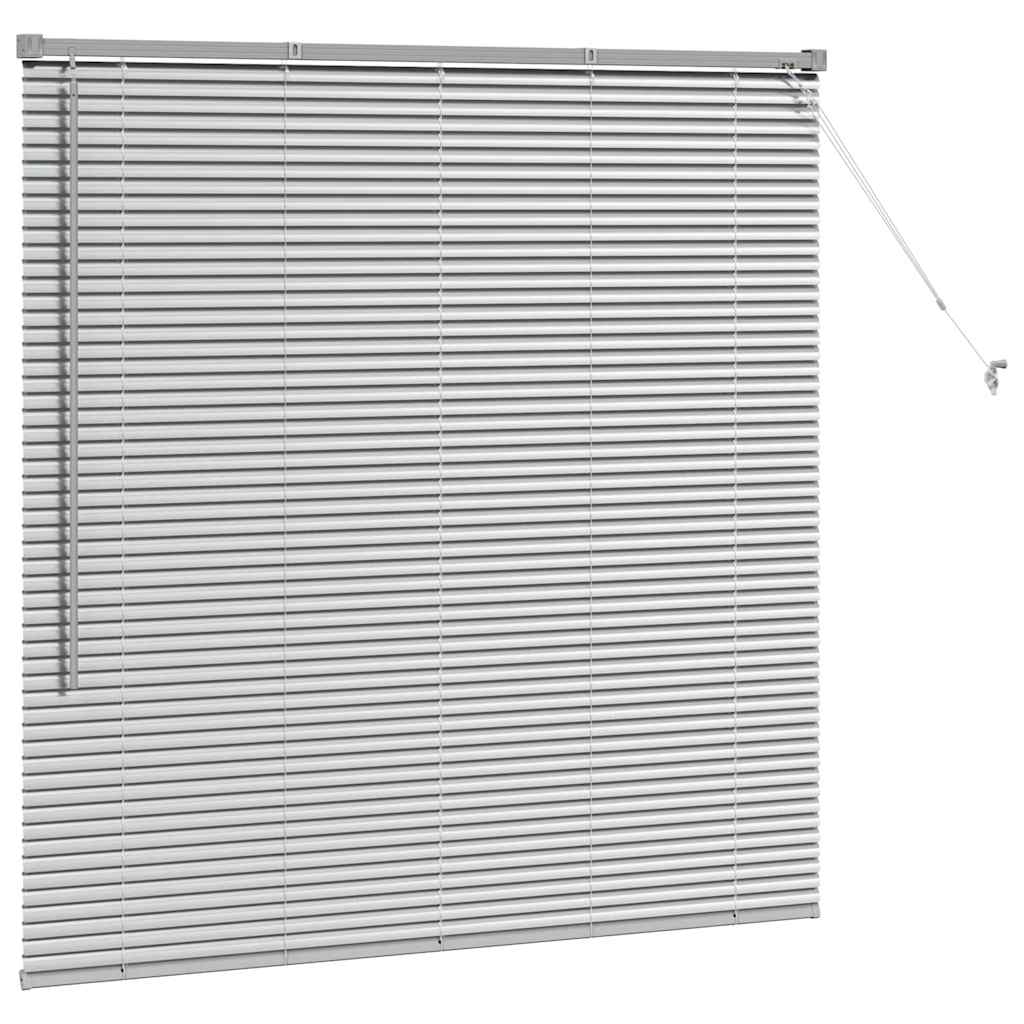 vidaXL Jaluzea pentru Fereastră cu perdele Manual Argintiu Aluminiu