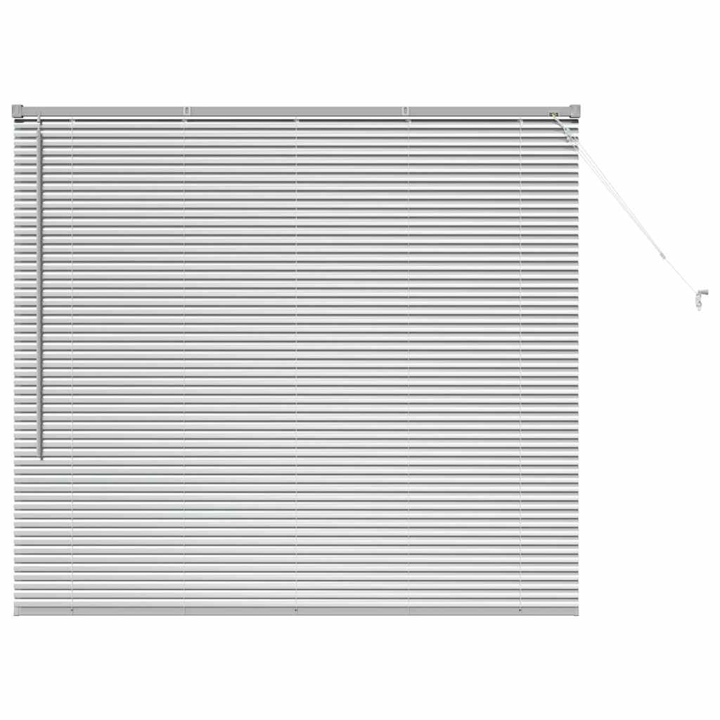 vidaXL Jaluzea pentru Fereastră cu perdele Manual Argintiu Aluminiu