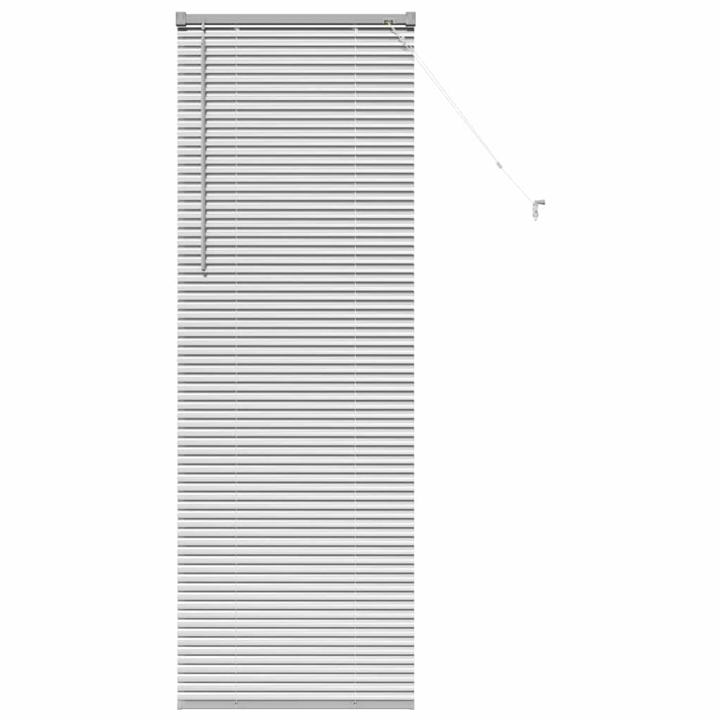 vidaXL Jaluzea pentru Fereastră cu perdele Manual Argintiu Aluminiu