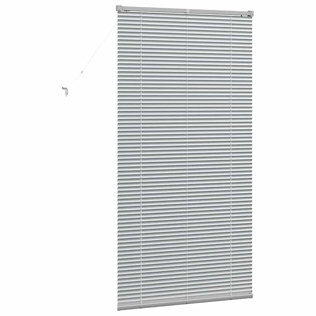 vidaXL Jaluzea pentru Fereastră cu perdele Manual Argintiu Aluminiu