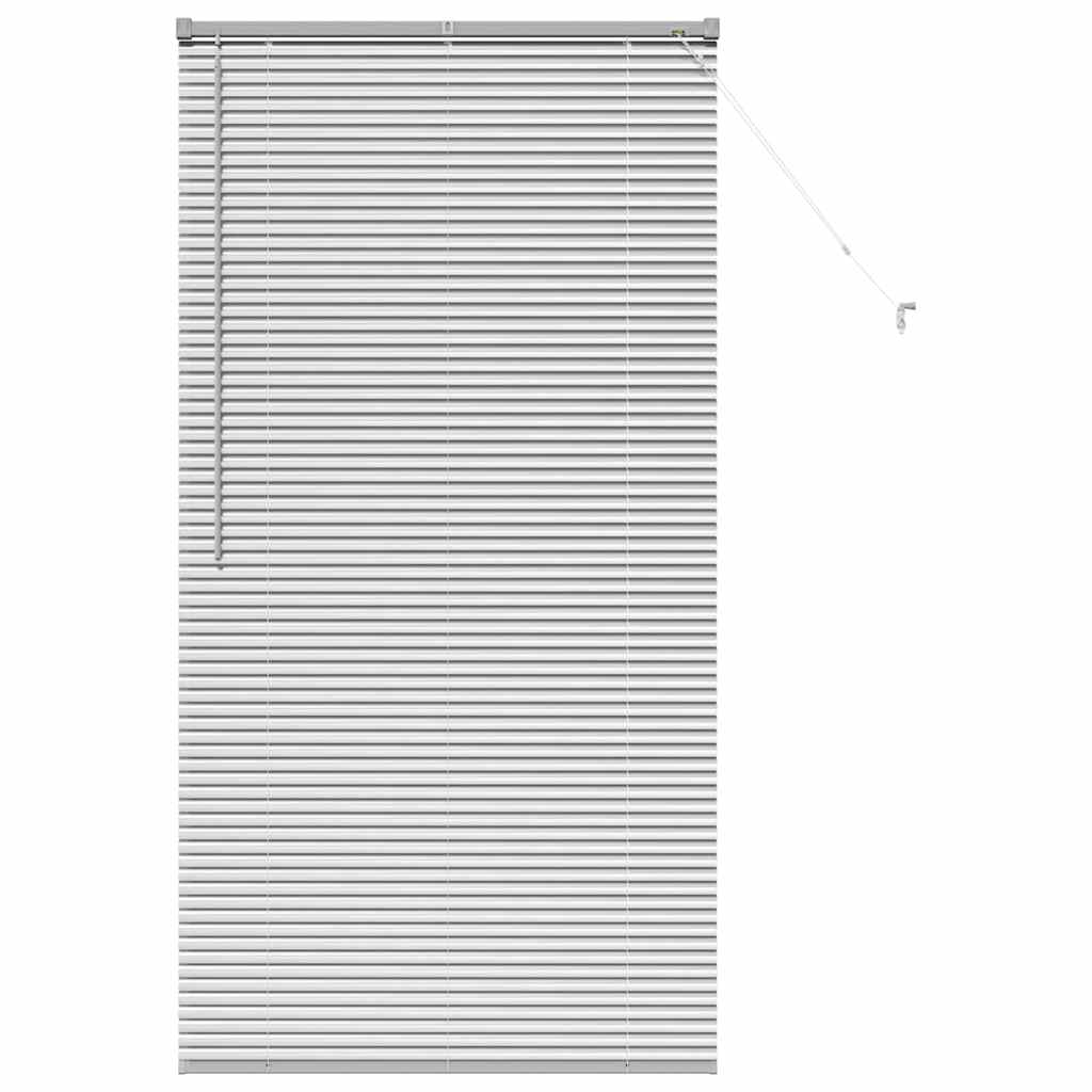 vidaXL Jaluzea pentru Fereastră cu perdele Manual Argintiu Aluminiu