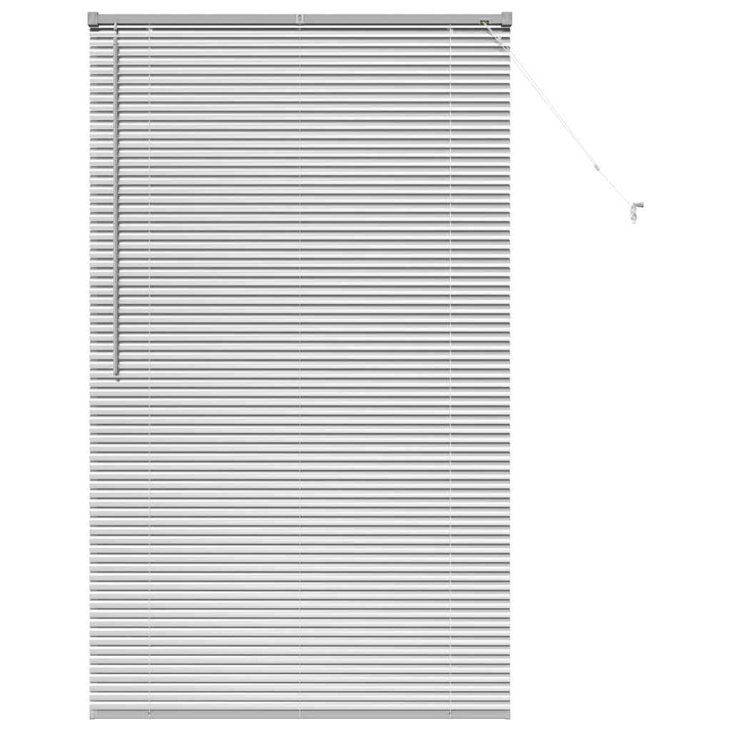 vidaXL Jaluzea pentru Fereastră cu perdele Manual Argintiu Aluminiu
