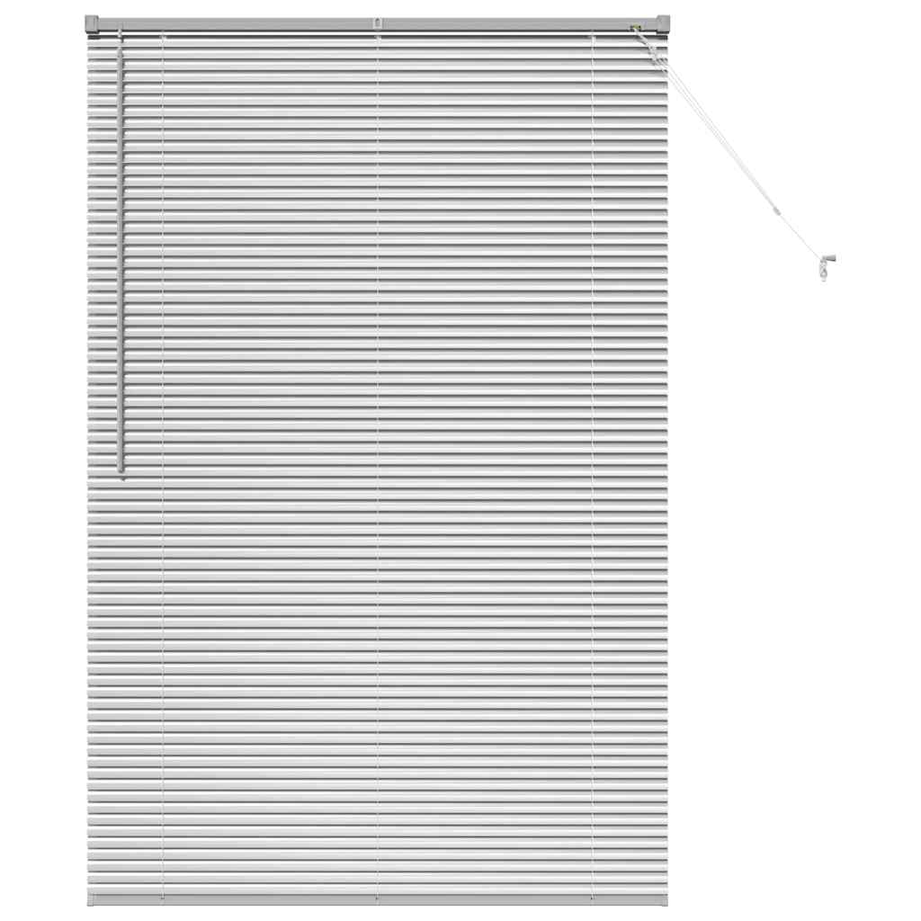 vidaXL Jaluzea pentru Fereastră cu perdele Manual Argintiu Aluminiu