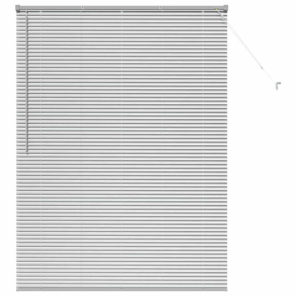 vidaXL Jaluzea pentru Fereastră cu perdele Manual Argintiu Aluminiu