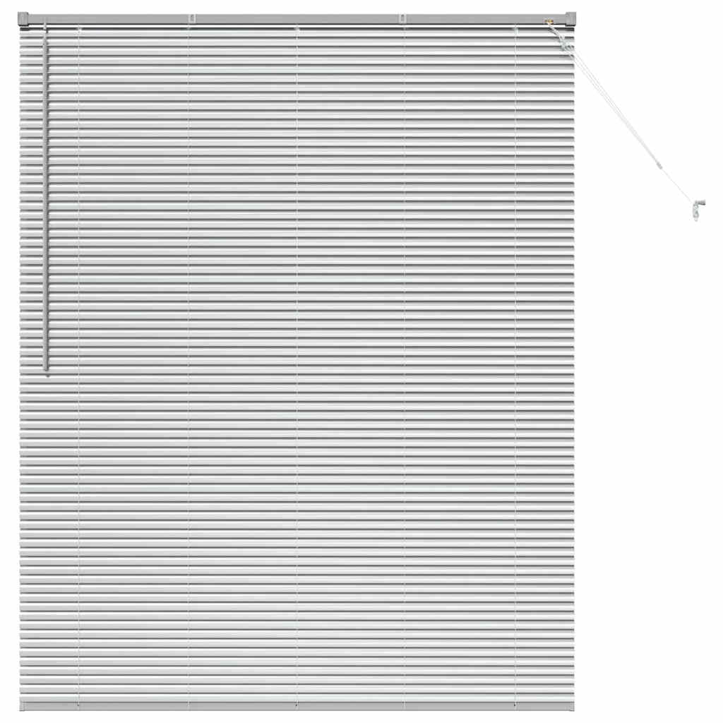 vidaXL Jaluzea pentru Fereastră cu perdele Manual Argintiu Aluminiu