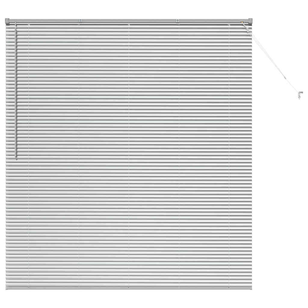 vidaXL Jaluzea pentru Fereastră cu perdele Manual Argintiu Aluminiu