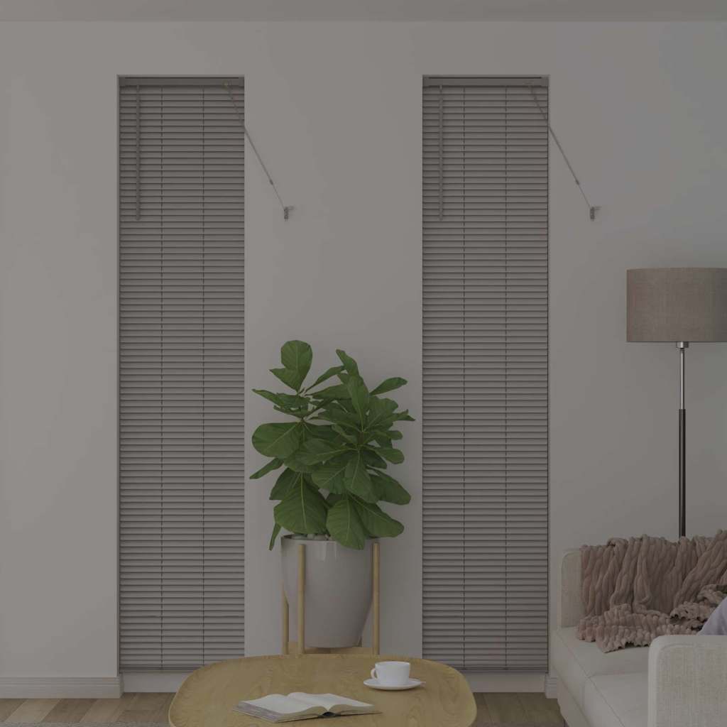 vidaXL Jaluzea pentru Fereastră cu perdele Manual Argintiu Aluminiu