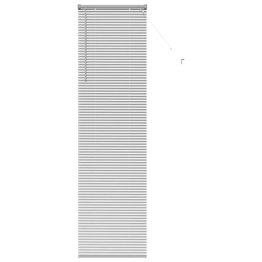 vidaXL Jaluzea pentru Fereastră cu perdele Manual Argintiu Aluminiu