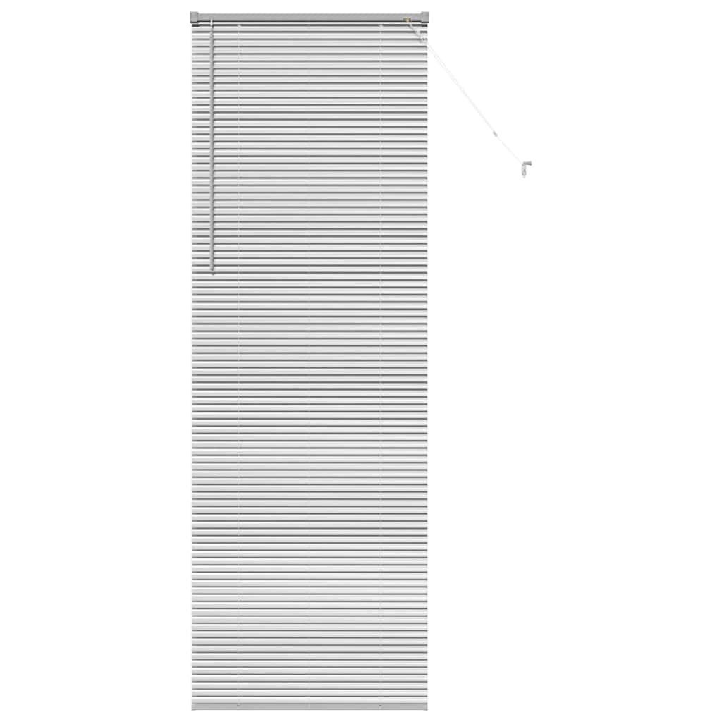 vidaXL Jaluzea pentru Fereastră cu perdele Manual Argintiu Aluminiu