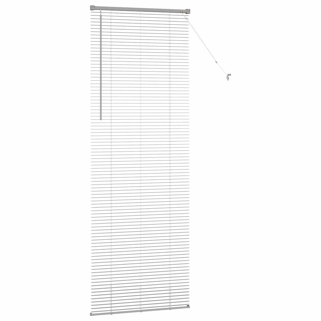 vidaXL Jaluzea pentru Fereastră cu perdele Manual Argintiu Aluminiu