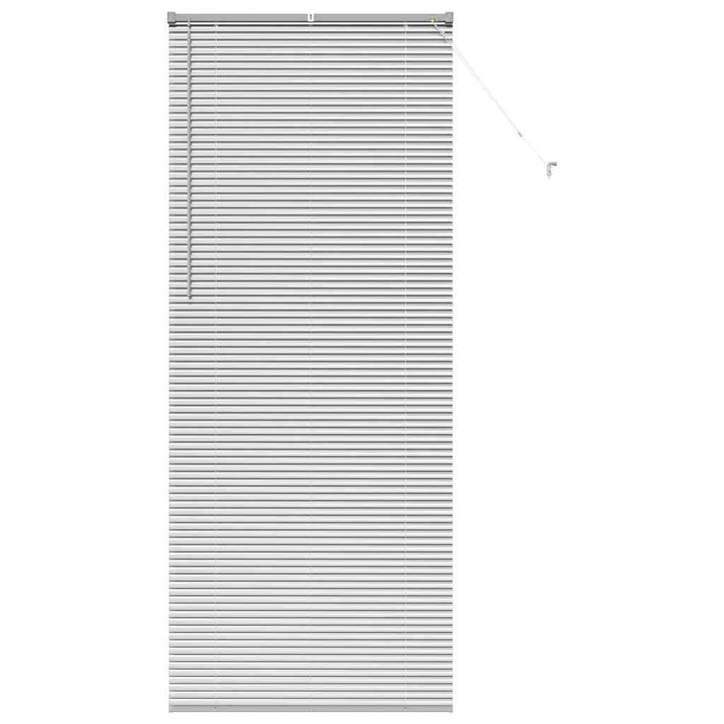 vidaXL Jaluzea pentru Fereastră cu perdele Manual Argintiu Aluminiu