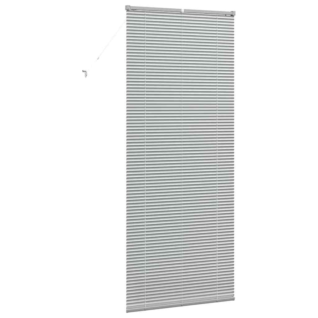 vidaXL Jaluzea pentru Fereastră cu perdele Manual Argintiu Aluminiu