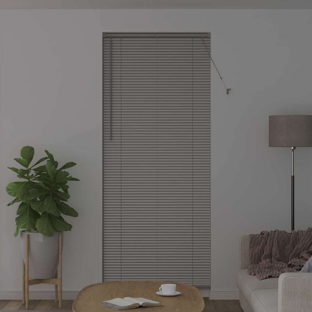 vidaXL Jaluzea pentru Fereastră cu perdele Manual Argintiu Aluminiu