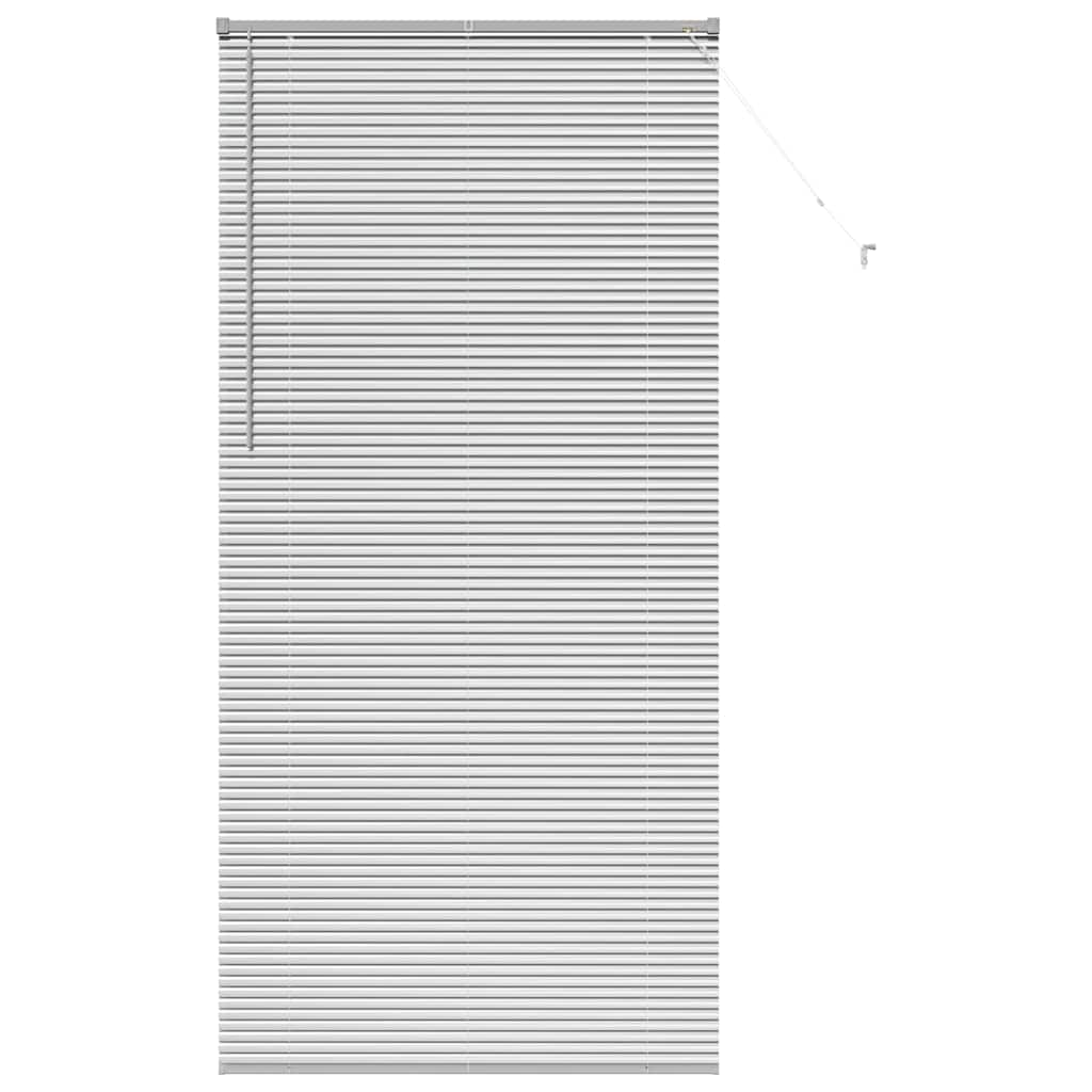 vidaXL Jaluzea pentru Fereastră cu perdele Manual Argintiu Aluminiu