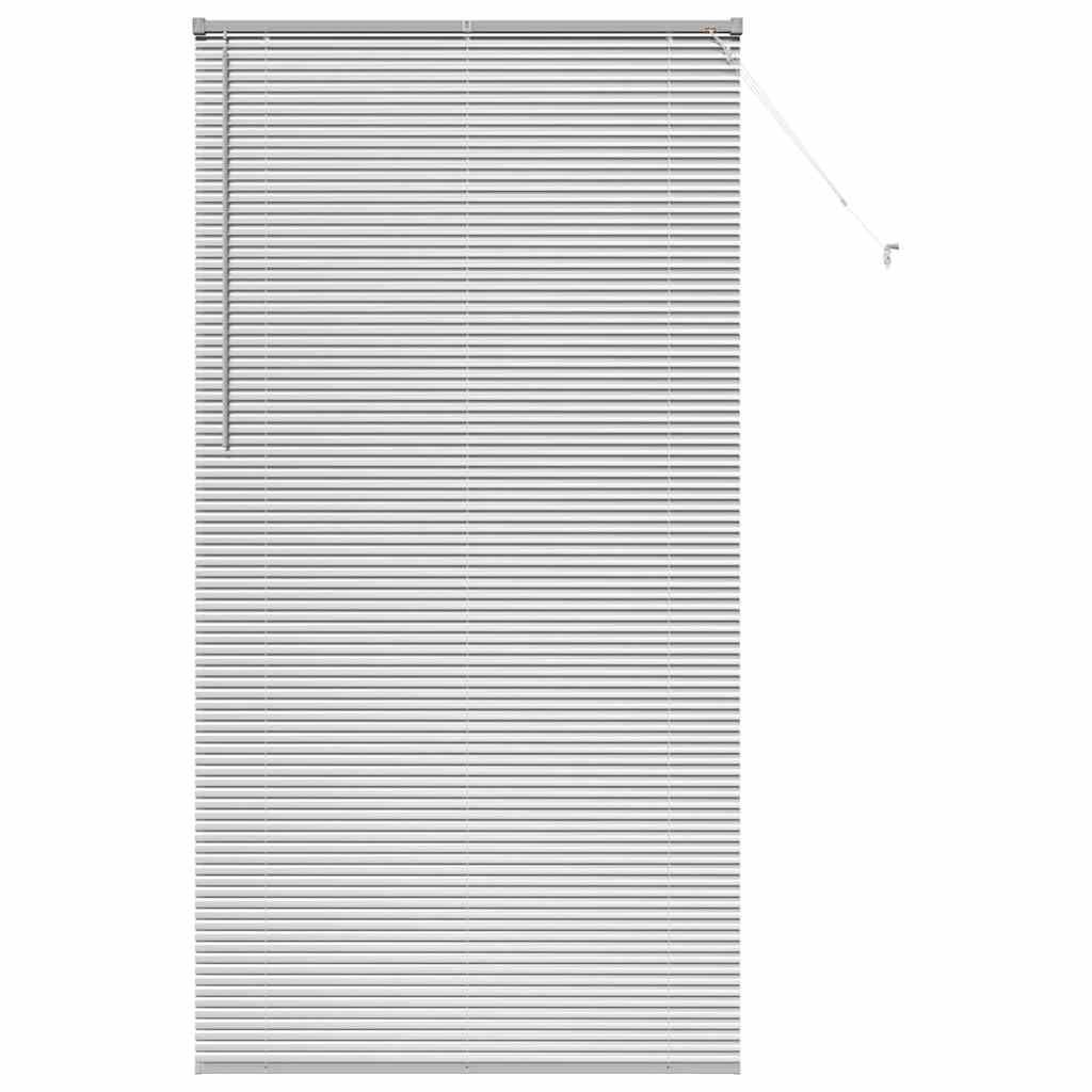 vidaXL Jaluzea pentru Fereastră cu perdele Manual Argintiu Aluminiu
