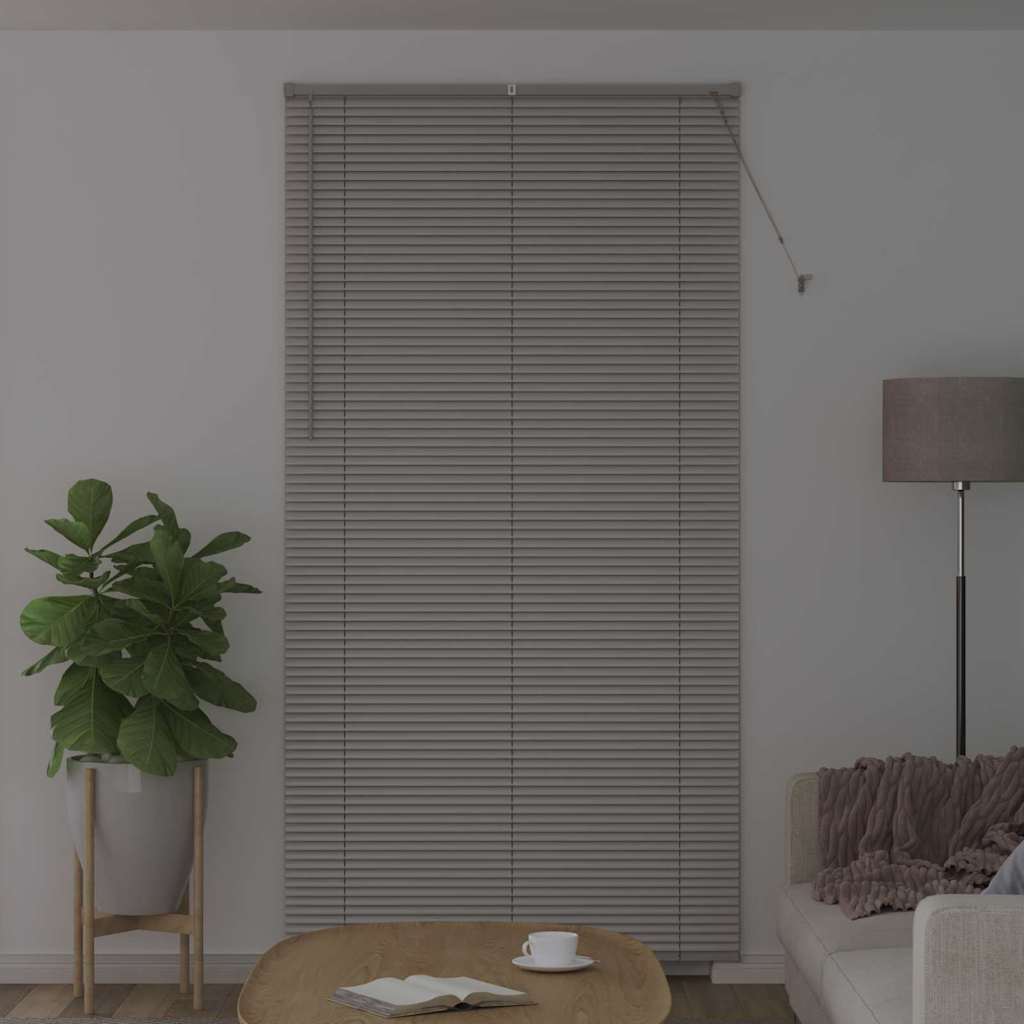 vidaXL Jaluzea pentru Fereastră cu perdele Manual Argintiu Aluminiu