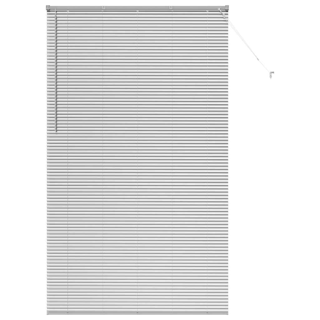 vidaXL Jaluzea pentru Fereastră cu perdele Manual Argintiu Aluminiu