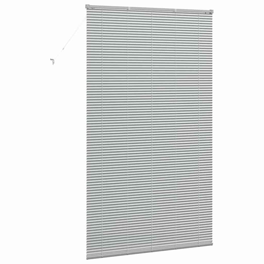 vidaXL Jaluzea pentru Fereastră cu perdele Manual Argintiu Aluminiu
