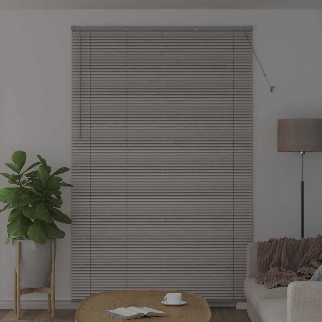 vidaXL Jaluzea pentru Fereastră cu perdele Manual Argintiu Aluminiu