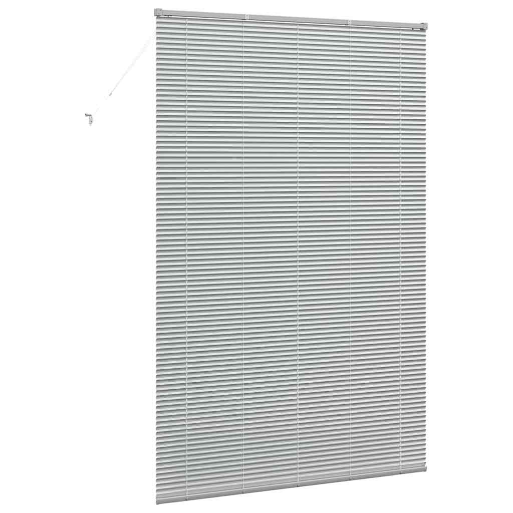 vidaXL Jaluzea pentru Fereastră cu perdele Manual Argintiu Aluminiu