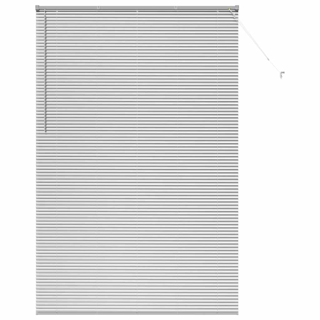 vidaXL Jaluzea pentru Fereastră cu perdele Manual Argintiu Aluminiu