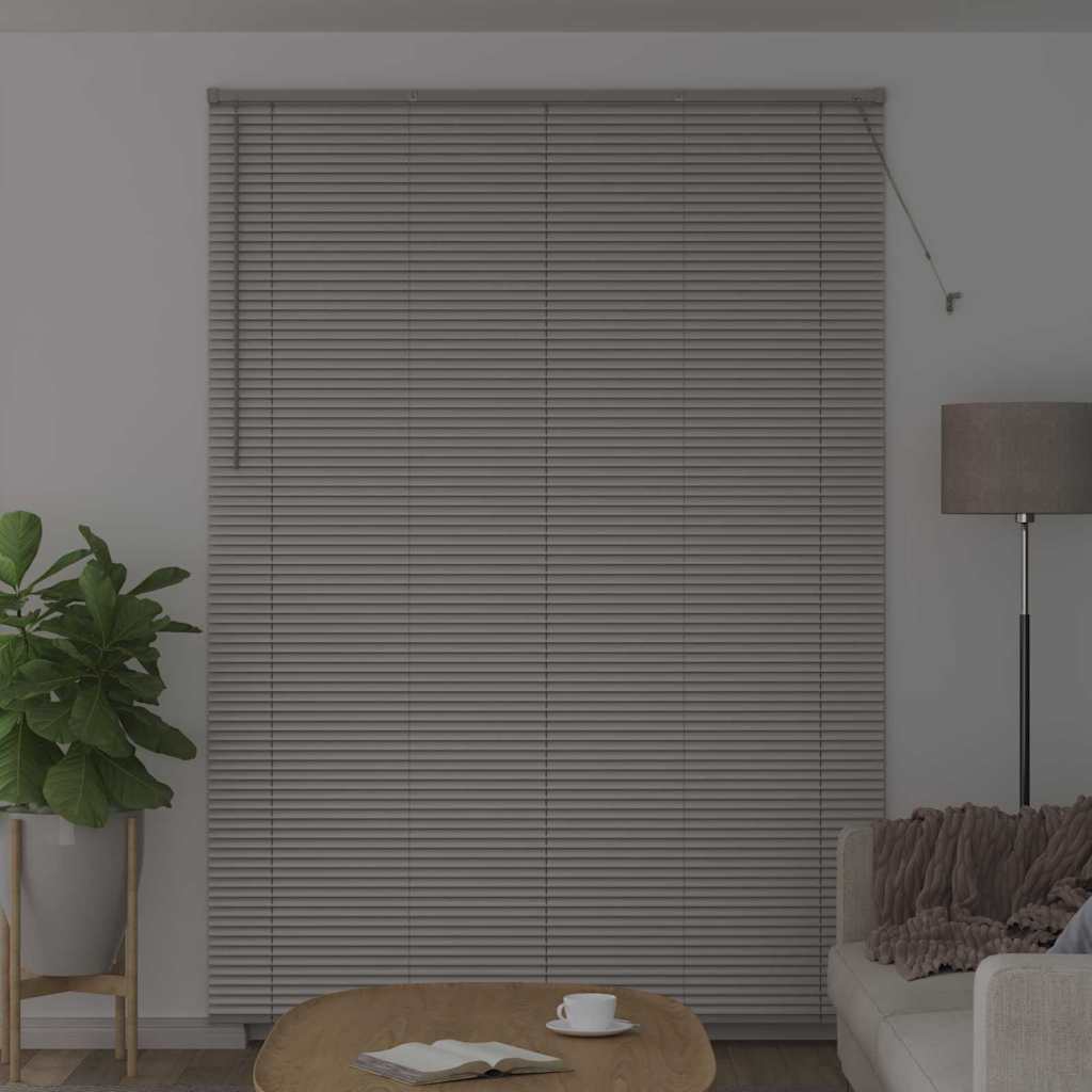 vidaXL Jaluzea pentru Fereastră cu perdele Manual Argintiu Aluminiu