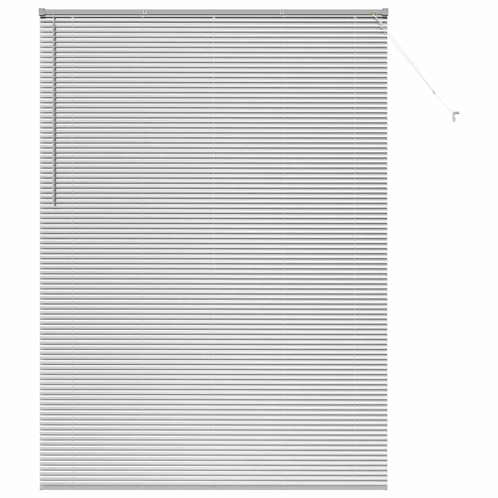vidaXL Jaluzea pentru Fereastră cu perdele Manual Argintiu Aluminiu