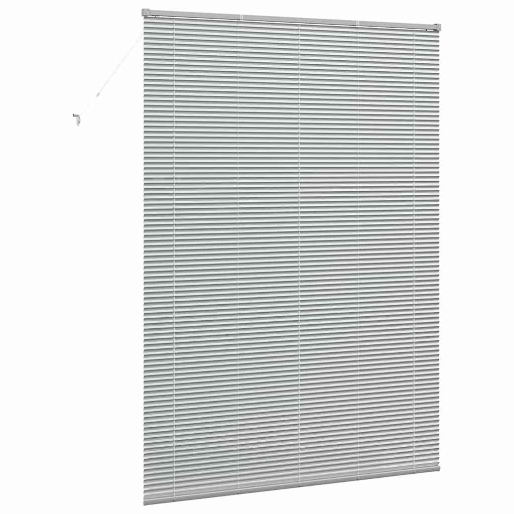 vidaXL Jaluzea pentru Fereastră cu perdele Manual Argintiu Aluminiu