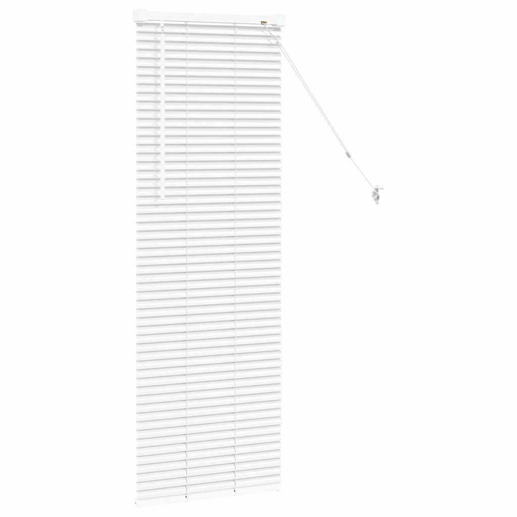 vidaXL Jaluzea pentru Fereastră cu perdele Manual Alb Aluminiu vidaXL Jaluzea pentru Fereastră cu perdele Manual Alb Aluminiu