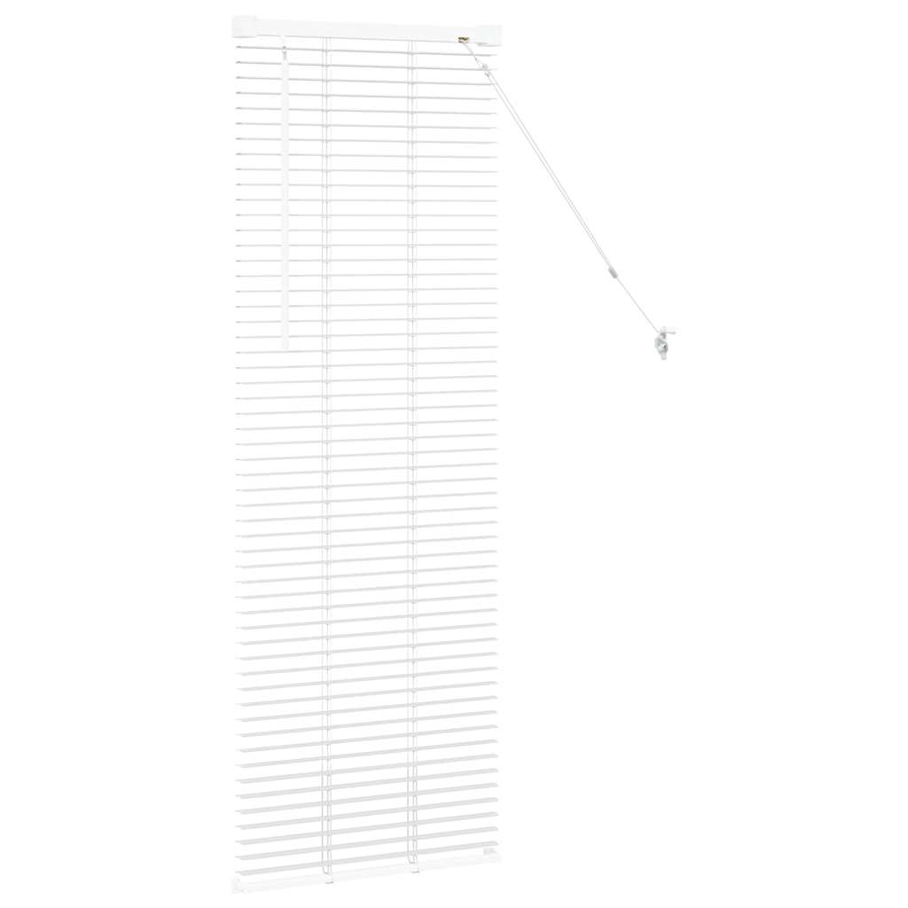 vidaXL Jaluzea pentru Fereastră cu perdele Manual Alb Aluminiu vidaXL Jaluzea pentru Fereastră cu perdele Manual Alb Aluminiu