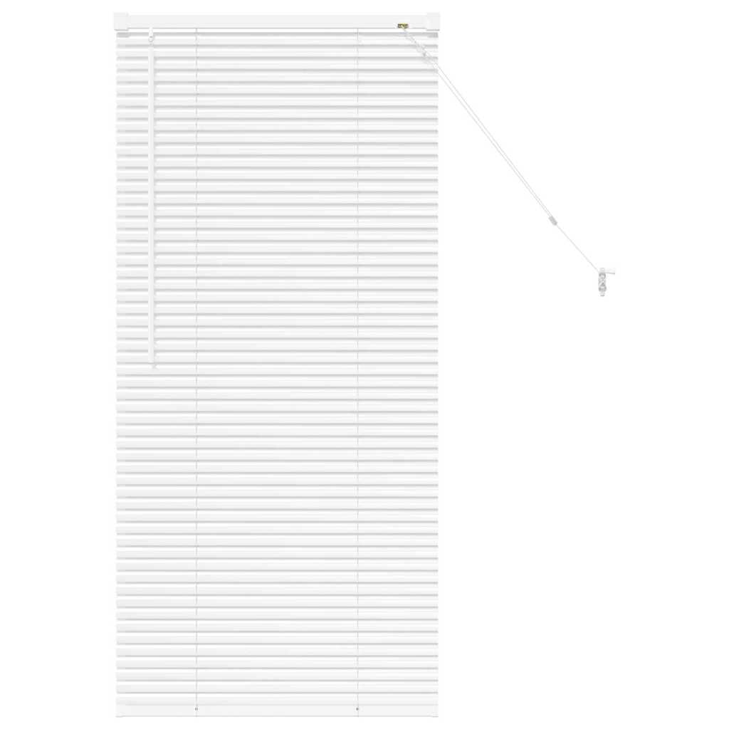 vidaXL Jaluzea pentru Fereastră cu perdele Manual Alb Aluminiu vidaXL Jaluzea pentru Fereastră cu perdele Manual Alb Aluminiu