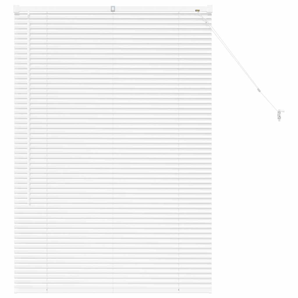 vidaXL Jaluzea pentru Fereastră cu perdele Manual Alb Aluminiu vidaXL Jaluzea pentru Fereastră cu perdele Manual Alb Aluminiu