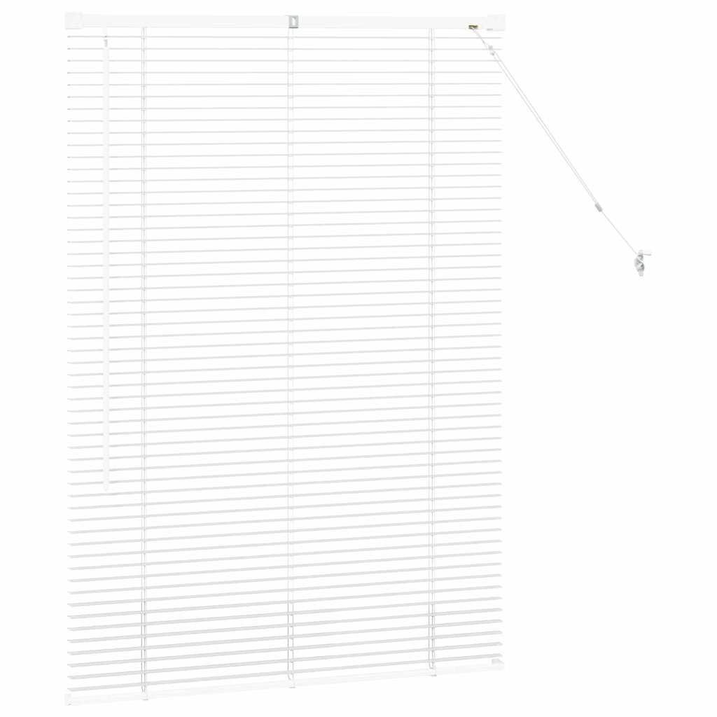 vidaXL Jaluzea pentru Fereastră cu perdele Manual Alb Aluminiu vidaXL Jaluzea pentru Fereastră cu perdele Manual Alb Aluminiu