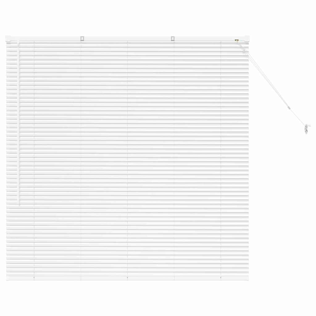 vidaXL Jaluzea pentru Fereastră cu perdele Manual Alb Aluminiu vidaXL Jaluzea pentru Fereastră cu perdele Manual Alb Aluminiu