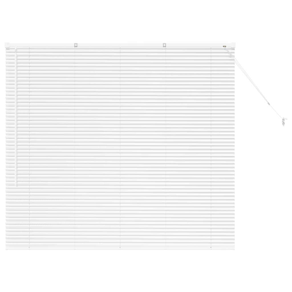 vidaXL Jaluzea pentru Fereastră cu perdele Manual Alb Aluminiu vidaXL Jaluzea pentru Fereastră cu perdele Manual Alb Aluminiu