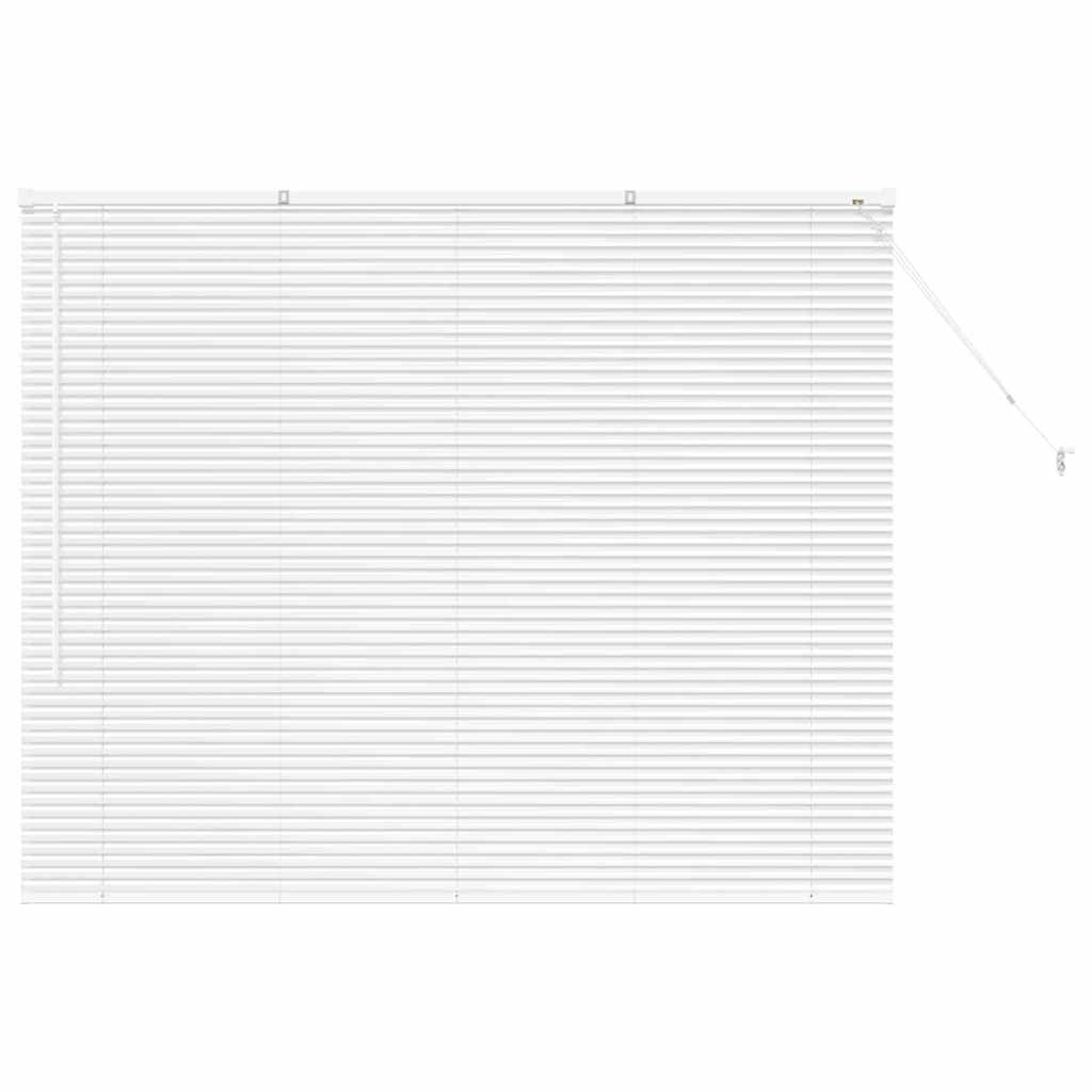 vidaXL Jaluzea pentru Fereastră cu perdele Manual Alb Aluminiu vidaXL Jaluzea pentru Fereastră cu perdele Manual Alb Aluminiu