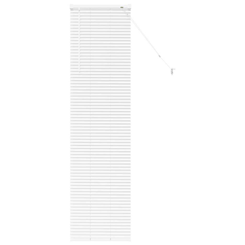 vidaXL Jaluzea pentru Fereastră cu perdele Manual Alb Aluminiu vidaXL Jaluzea pentru Fereastră cu perdele Manual Alb Aluminiu