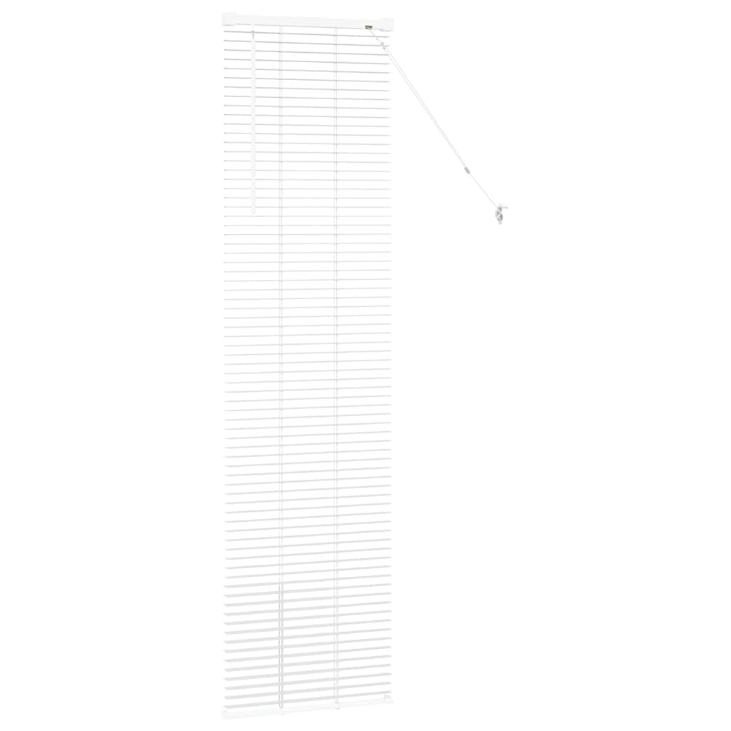 vidaXL Jaluzea pentru Fereastră cu perdele Manual Alb Aluminiu