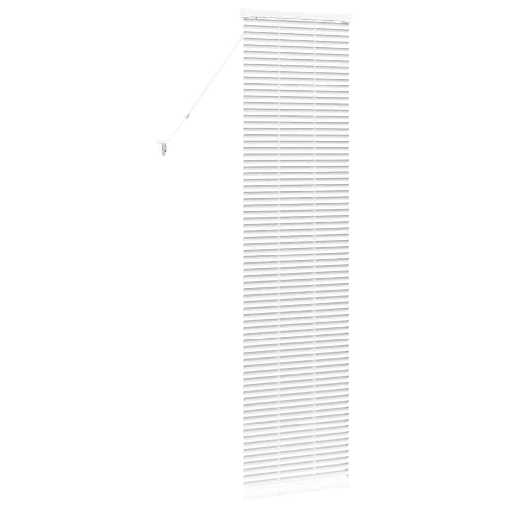 vidaXL Jaluzea pentru Fereastră cu perdele Manual Alb Aluminiu
