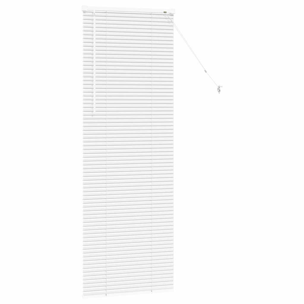 vidaXL Jaluzea pentru Fereastră cu perdele Manual Alb Aluminiu vidaXL Jaluzea pentru Fereastră cu perdele Manual Alb Aluminiu