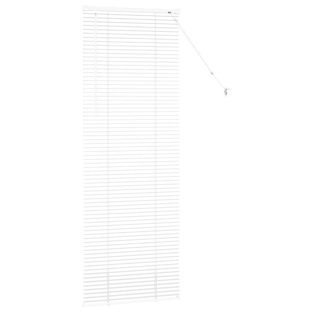 vidaXL Jaluzea pentru Fereastră cu perdele Manual Alb Aluminiu vidaXL Jaluzea pentru Fereastră cu perdele Manual Alb Aluminiu