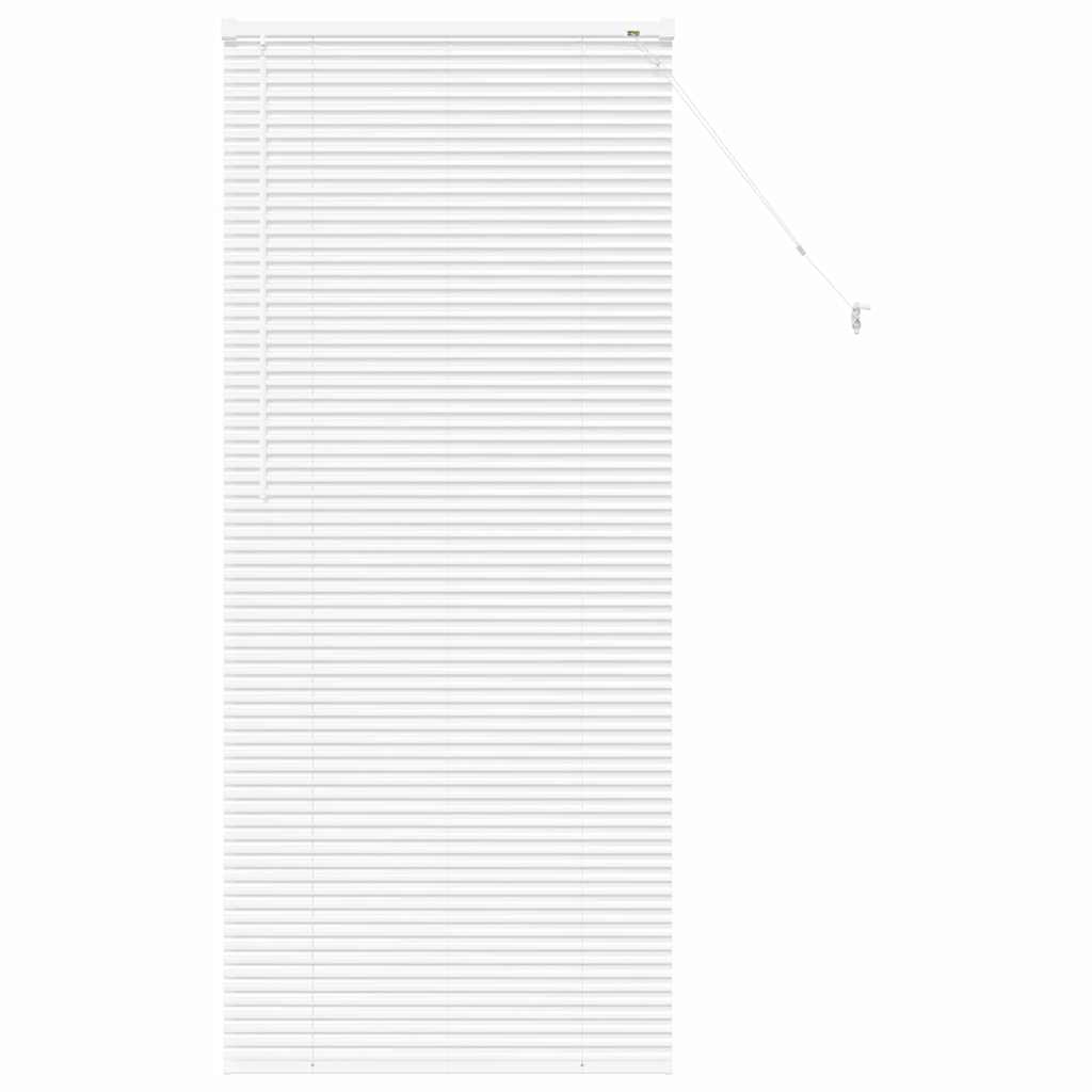 vidaXL Jaluzea pentru Fereastră cu perdele Manual Alb Aluminiu