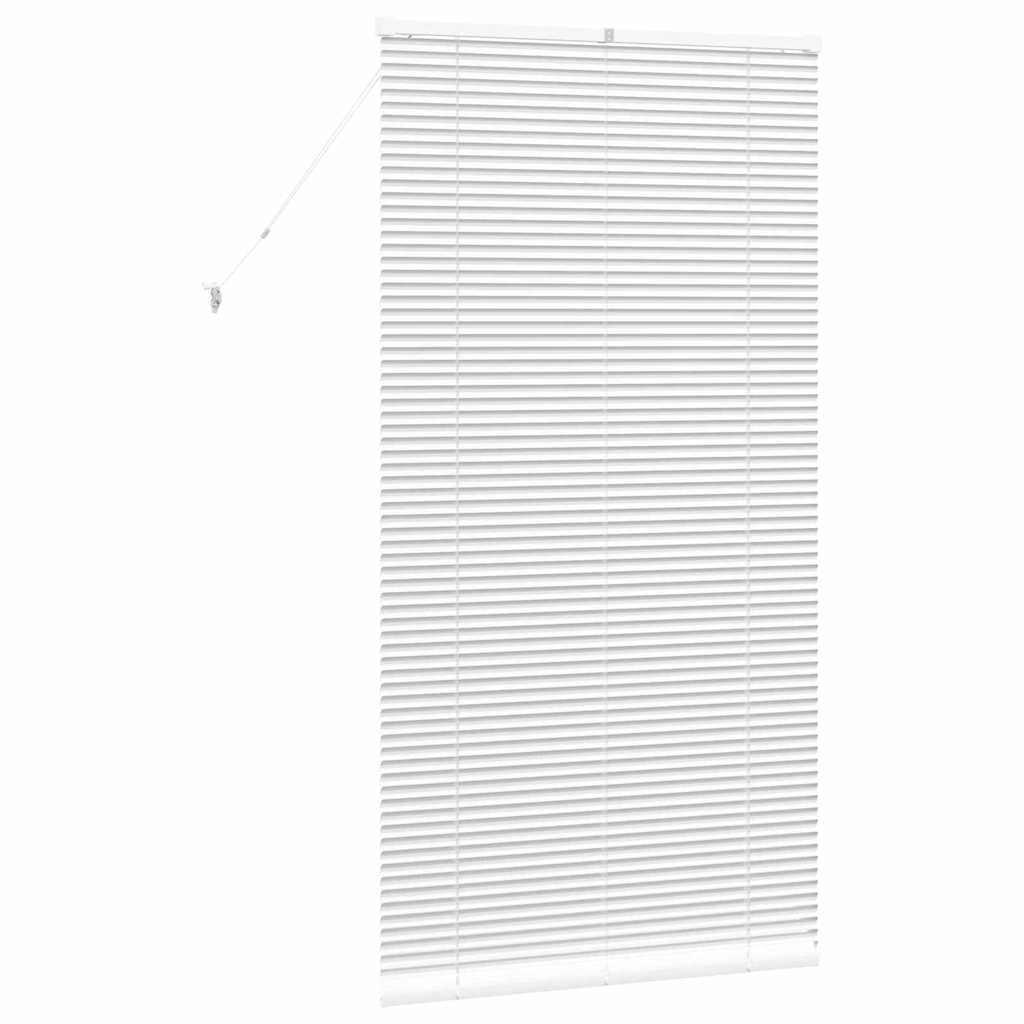 vidaXL Jaluzea pentru Fereastră cu perdele Manual Alb Aluminiu vidaXL Jaluzea pentru Fereastră cu perdele Manual Alb Aluminiu