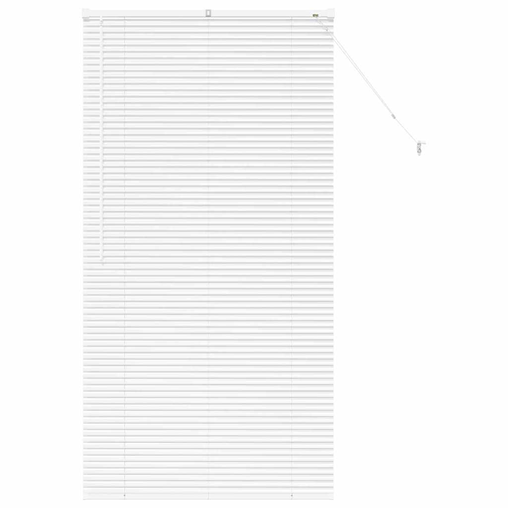 vidaXL Jaluzea pentru Fereastră cu perdele Manual Alb Aluminiu vidaXL Jaluzea pentru Fereastră cu perdele Manual Alb Aluminiu