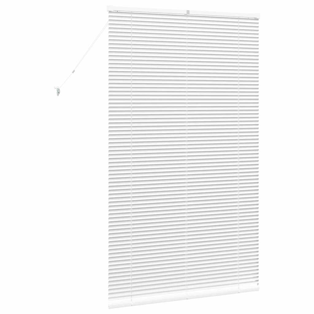 vidaXL Jaluzea pentru Fereastră cu perdele Manual Alb Aluminiu vidaXL Jaluzea pentru Fereastră cu perdele Manual Alb Aluminiu