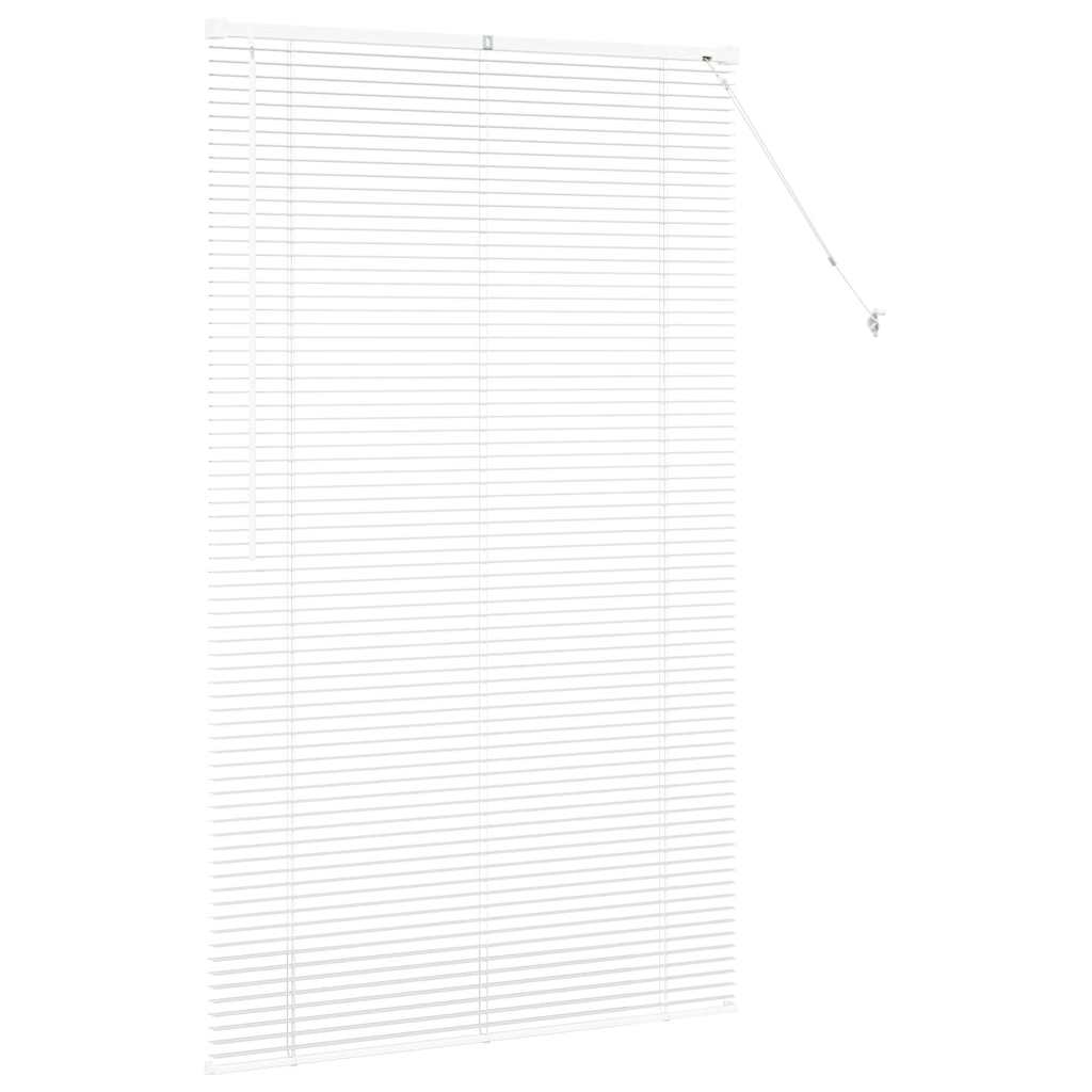 vidaXL Jaluzea pentru Fereastră cu perdele Manual Alb Aluminiu vidaXL Jaluzea pentru Fereastră cu perdele Manual Alb Aluminiu