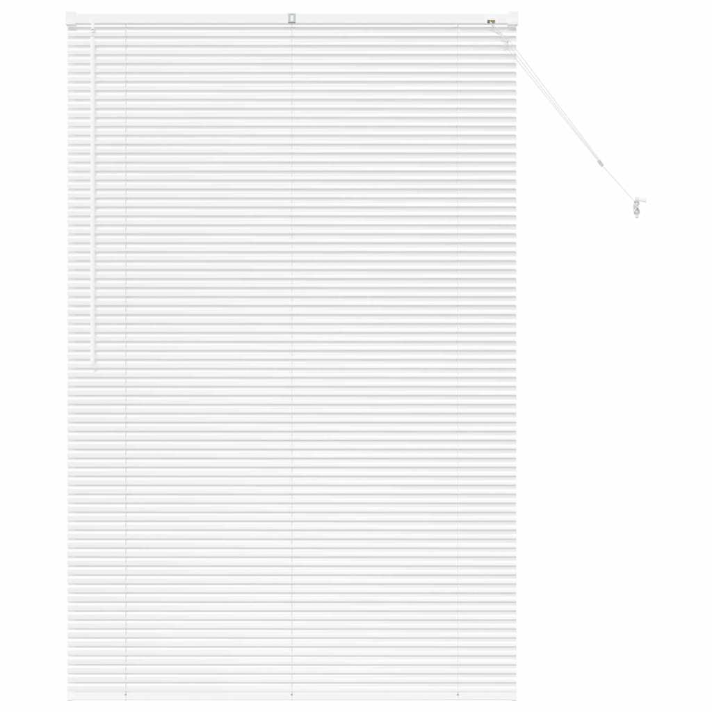 vidaXL Jaluzea pentru Fereastră cu perdele Manual Alb Aluminiu vidaXL Jaluzea pentru Fereastră cu perdele Manual Alb Aluminiu