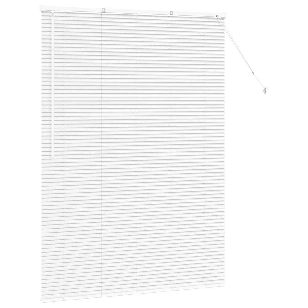 vidaXL Jaluzea pentru Fereastră cu perdele Manual Alb Aluminiu vidaXL Jaluzea pentru Fereastră cu perdele Manual Alb Aluminiu